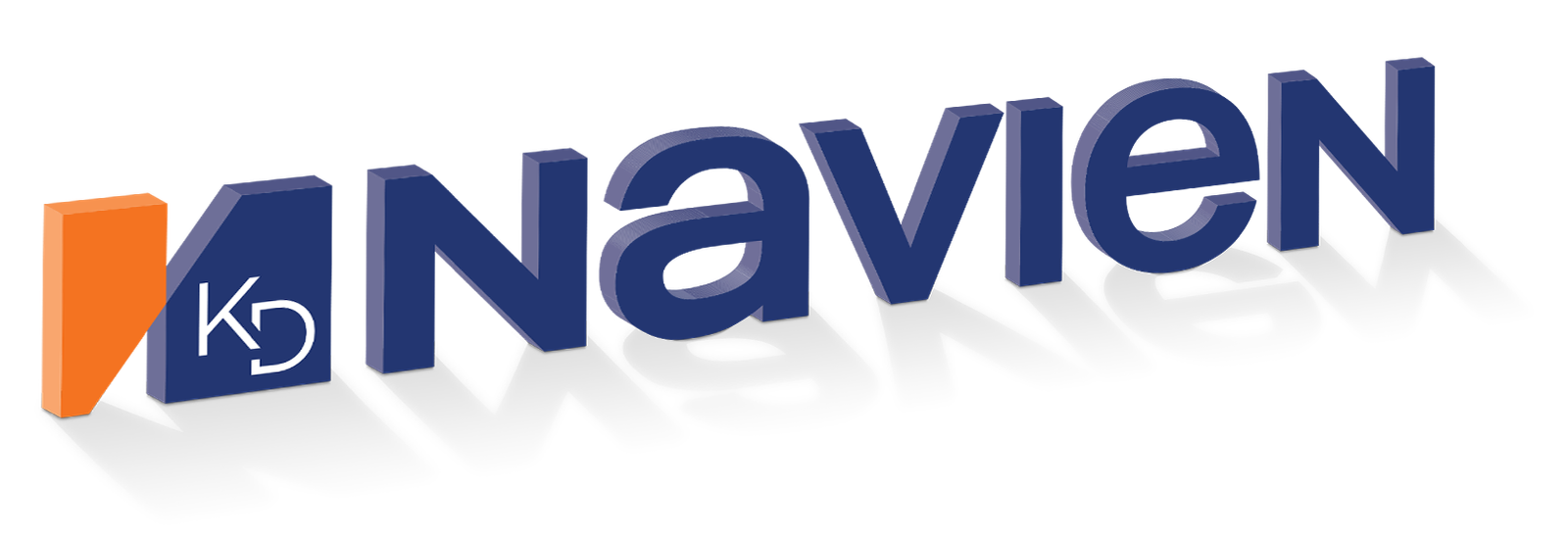 The Navien logo with "KD" in white letters inside an orange and blue geometric shape, followed by the word "Navien" in bold, blue 3D letters, represents quality in Residential Water Heaters.